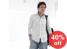 Contrast-Trim Shirt