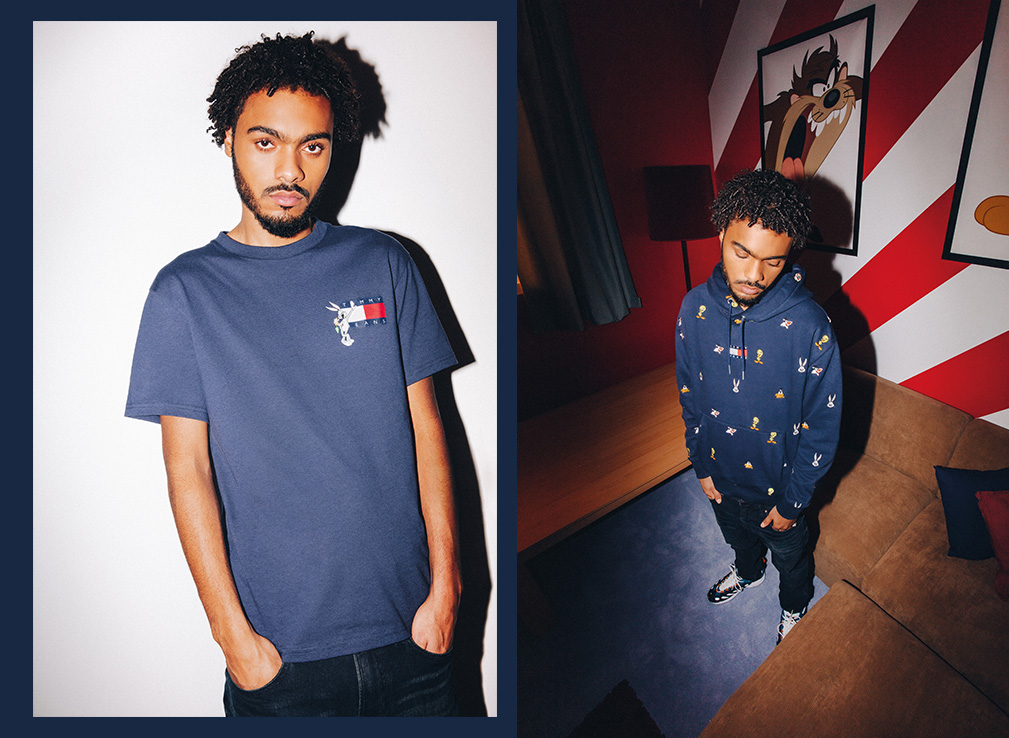 tommy jeans x looney tunes pool slide