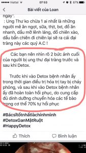 Feedback, đánh giá từ khách hàng đã Detox cff75c8a16f7efa9b6e6