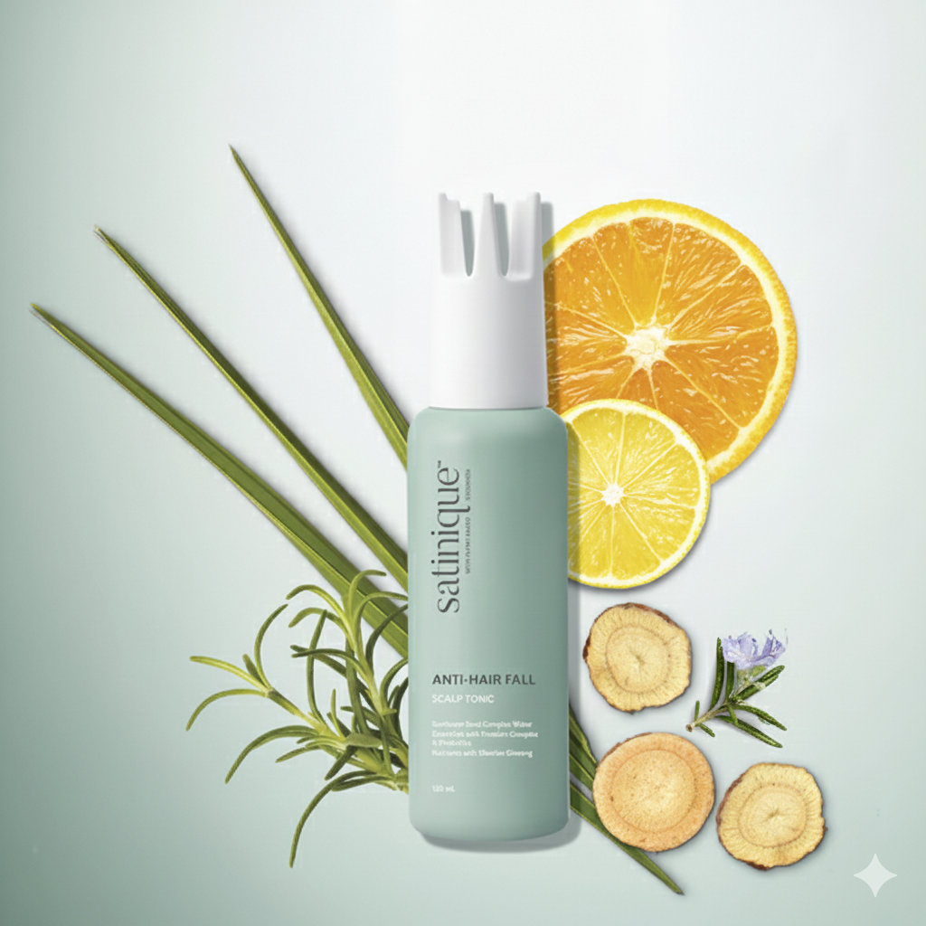 Tinh chất giảm gãy rụng tóc satinique ANTI-HAIR FALL SCALP TONIC tinhchat 4