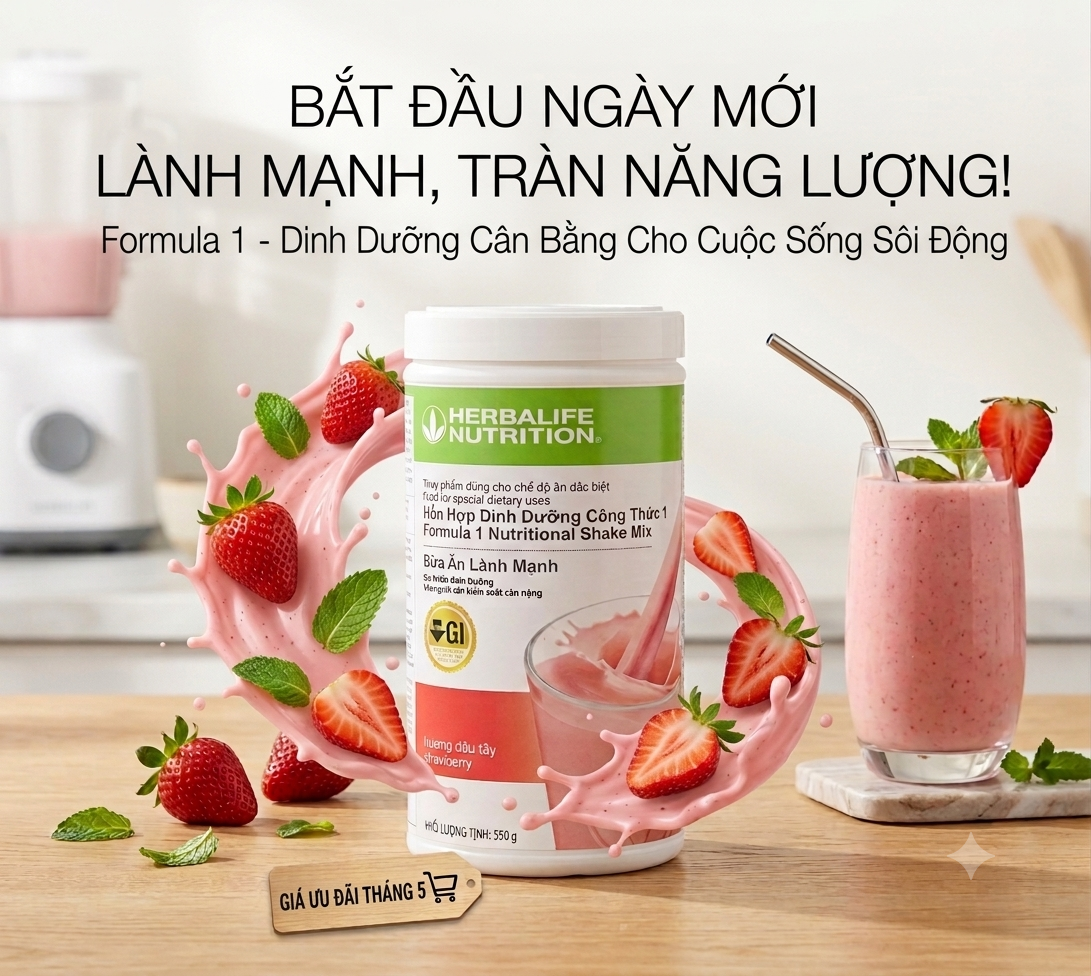 Hỗn Hợp Dinh Dưỡng (550g) (Dâu Tây) f1 dau tay wed 2