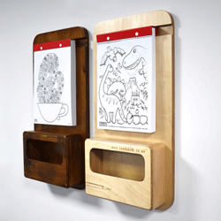 Wooden Colouring Boards