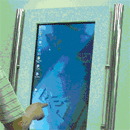 X5 information kiosk with 26 inch touchscreen