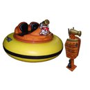Pirate themed battery boat with water cannon