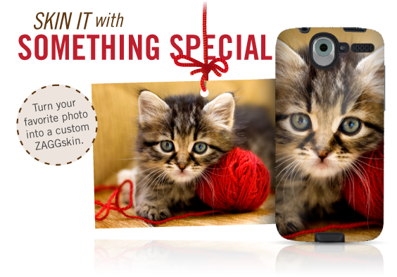 Turn your favorite photo into a custom ZAGGskin.
