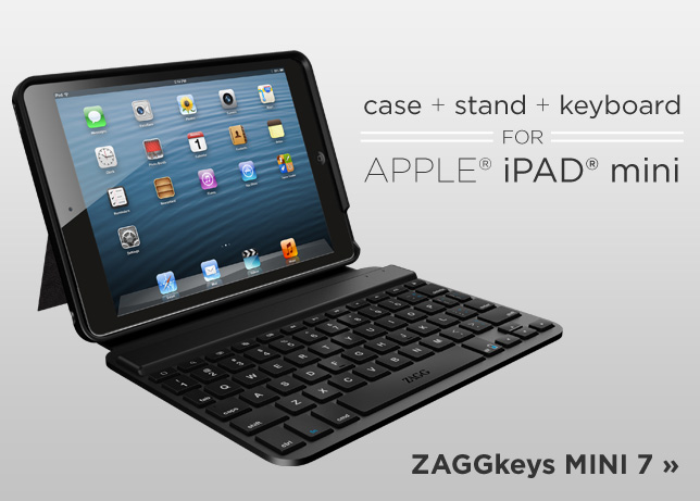 ZAGGkeys MINI 7 keyboard and stand for iPad mini
