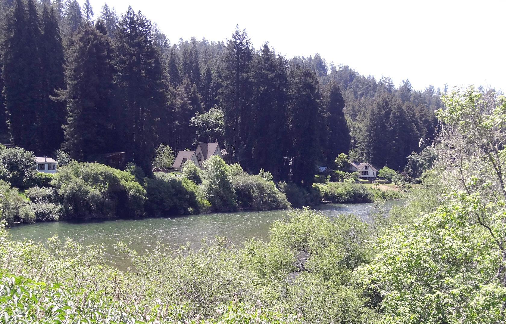 There are vacation homes and homes where people live all year round. It is beautiful, but everyone knows that the river is going to rise. If not this year, maybe next.