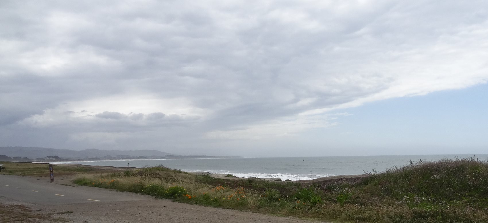 Large deserted coves just beckon one to explore. California Golden Poppies stubbornly sprout their bright colors in the harsh landscape.