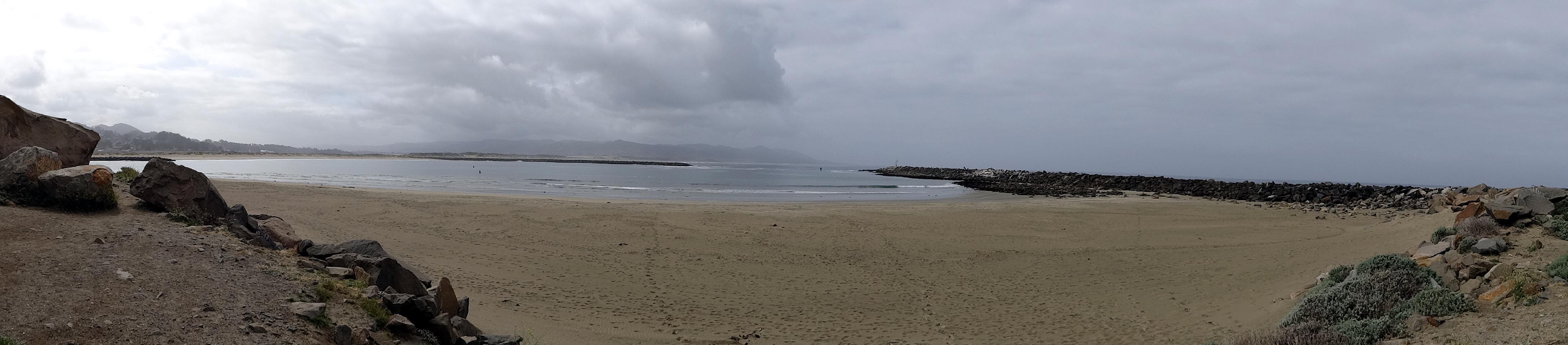  Morro Bay Harbor mouth. That is the calm before the storm.