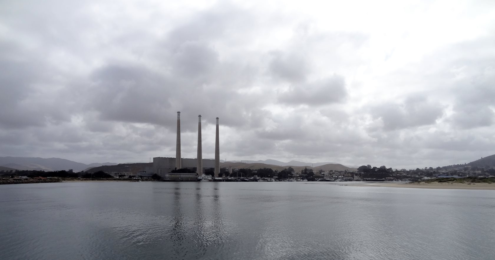 From anywhere around, the cooling stacks are what you can see the easiest.