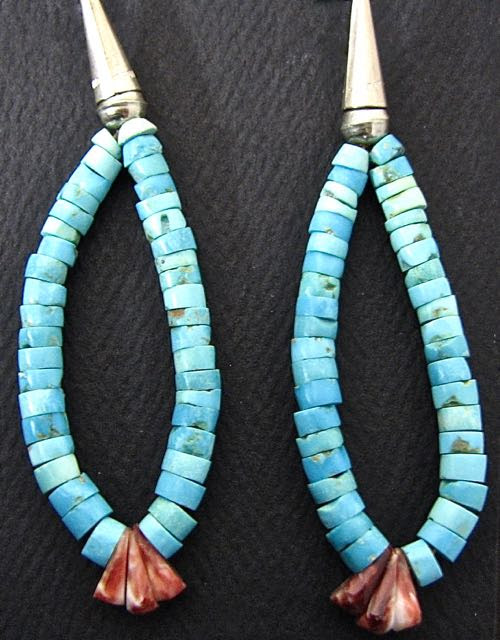 Classic Jacla Earrings from Santo Domingo Artist Ray Lovato