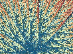 Bush growing in the light,  ~500K