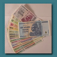 18 Different Zimbabwe Banknote Variety Pack
