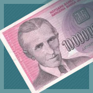 Yugoslavia 10 Billion Dinara - Nikola Tesla