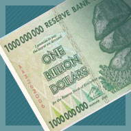 Zimbabwe One Billion Dollar Banknote