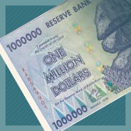 Zimbabwe 1 Million Dollar Banknote