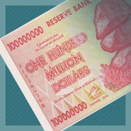 Zimbabwe 100 Million Dollar Banknote