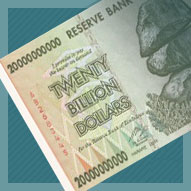 Zimbabwe 20 Billion Dollar Banknote