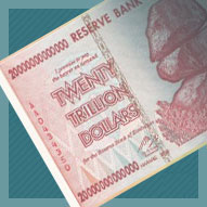 Zimbabwe 20 Trillion Dollar Banknote