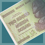 Zimbabwe 200 Million Dollar Banknote