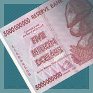 Zimbabwe 5 Billion Dollar Banknote