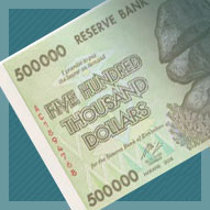 Zimbabwe 500 Thousand Dollar Banknote