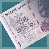 Zimbabwe One Dollar Banknote