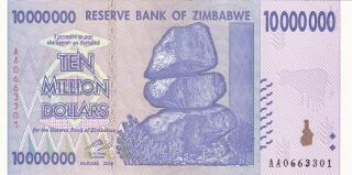 10 Million Zimbabwe Dollars