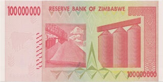 100 Million Zimbabwe Dollars