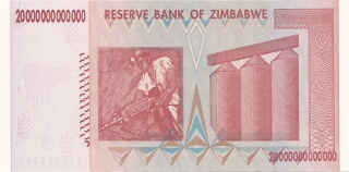 20 Trillion Zimbabwe Dollars