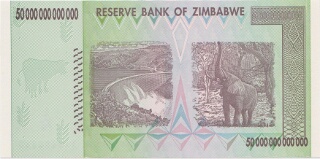 50 Trillion Zimbabwe Dollars