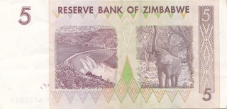 Five Zimbabwe Dollars