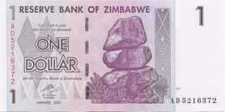One Zimbabwe Dollar