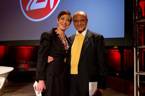 ZoomerLIfe Conference 2011 - Presenter and ZoomerRadio VP of News and Information Libby Znaimer with ZoomerMedia Limited Founder Moses Znaimer ZoomerLIfe Conference 2011 - Presenter and ZoomerRadio VP of News and Information Libby Znaimer with ZoomerMedia Limited Founder Moses Znaimer