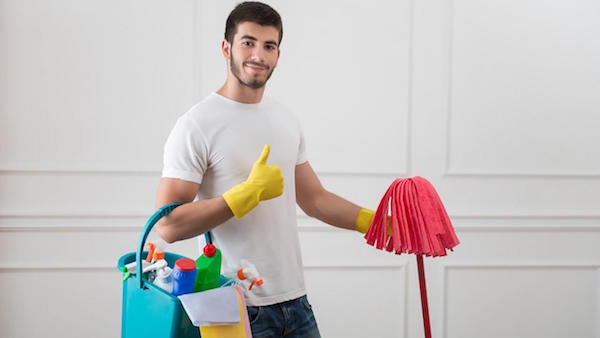 Housecleaning Man