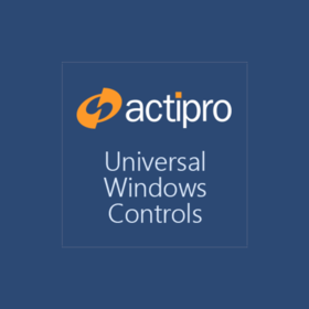 ActiPRO Universal Windows Controls