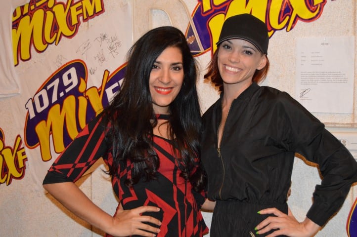 Jessica Sutta from the Pussycat Dolls in the Mix FM booth!