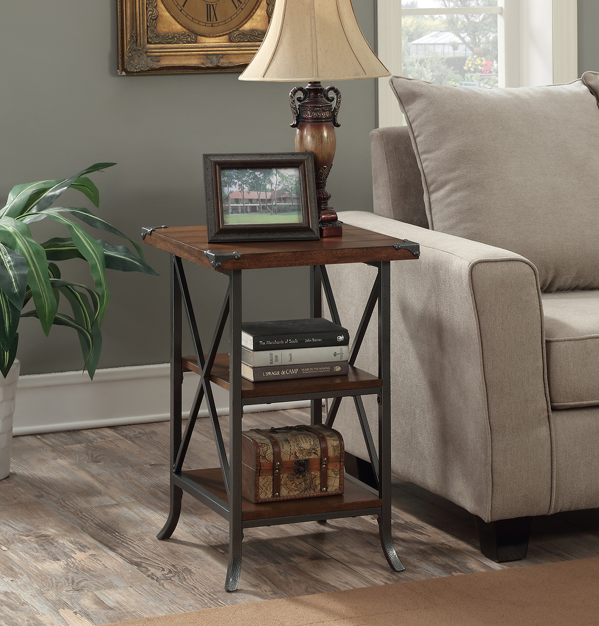 Brookline End Table R40251, Dark Walnut Finish eBay