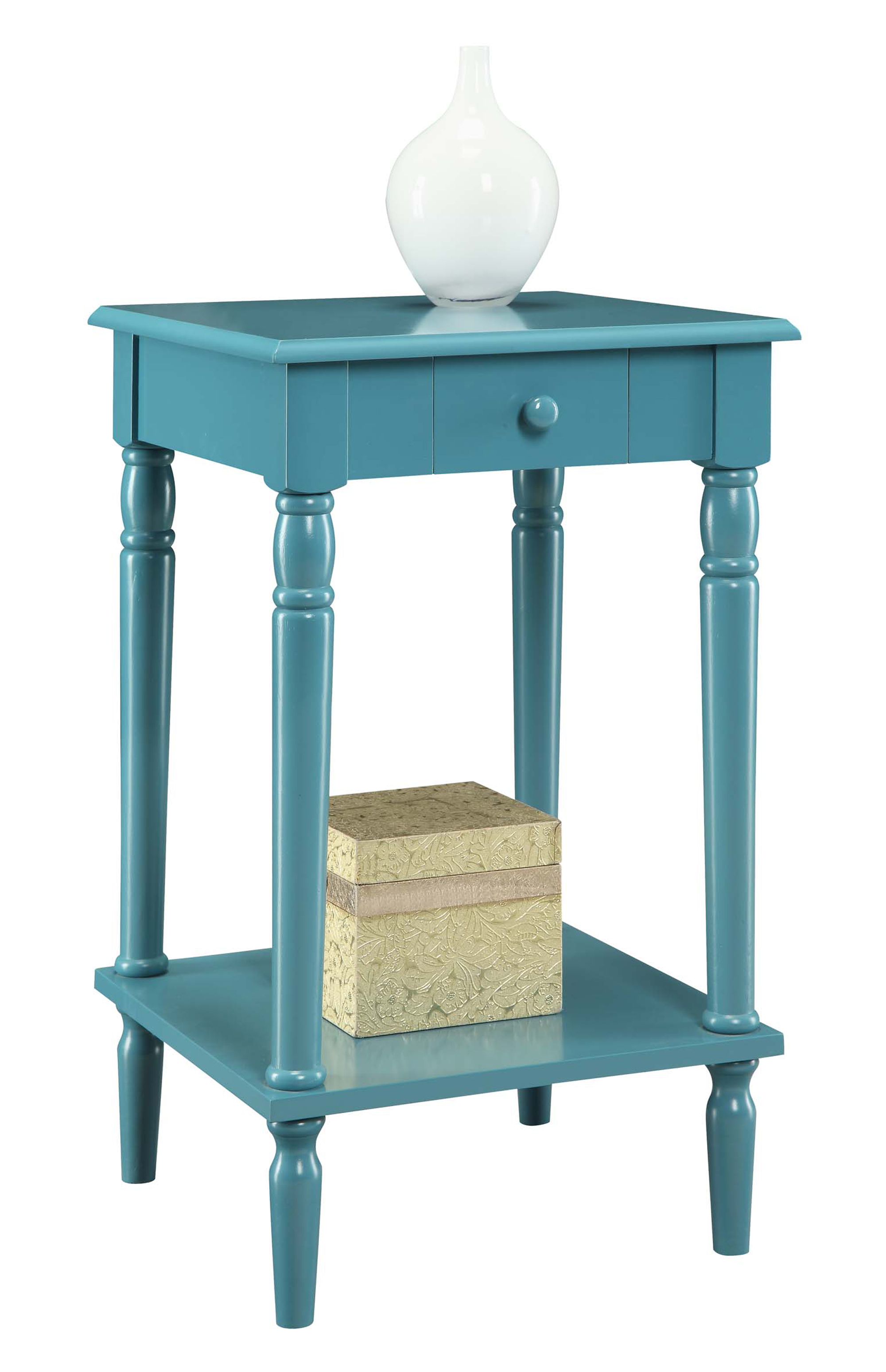 French Country End Table 6053185BE, Blue Finish 66513924004 eBay