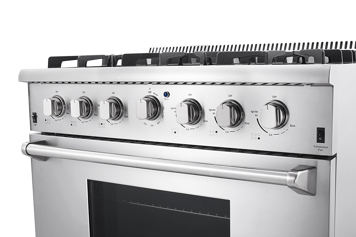 Thor Kitchen HRG3618U 36" Freestanding Professional Gas Range with 5.2