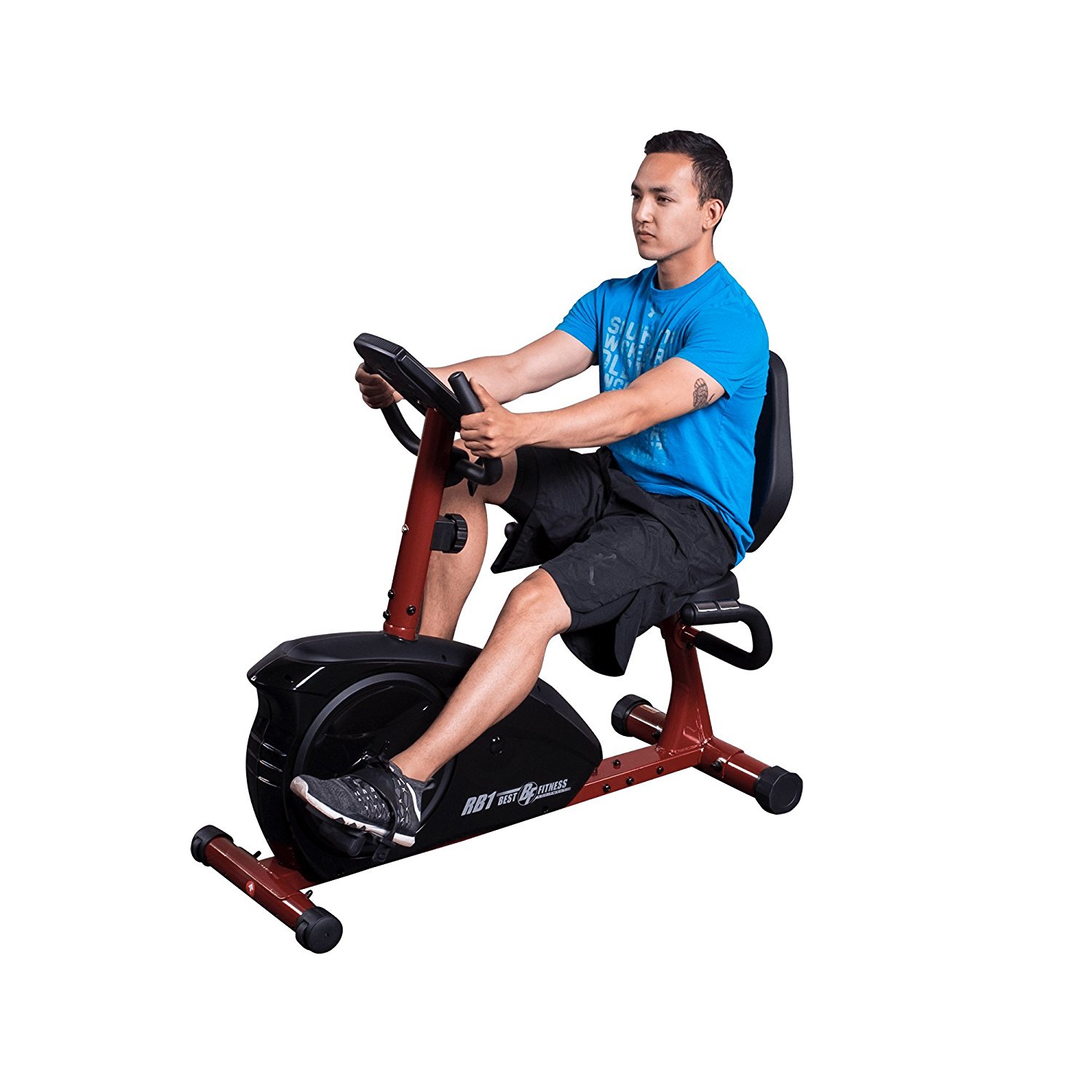 Best Fitness BFRB1 Recumbent Bike with Contact Heart Rate Monitor and