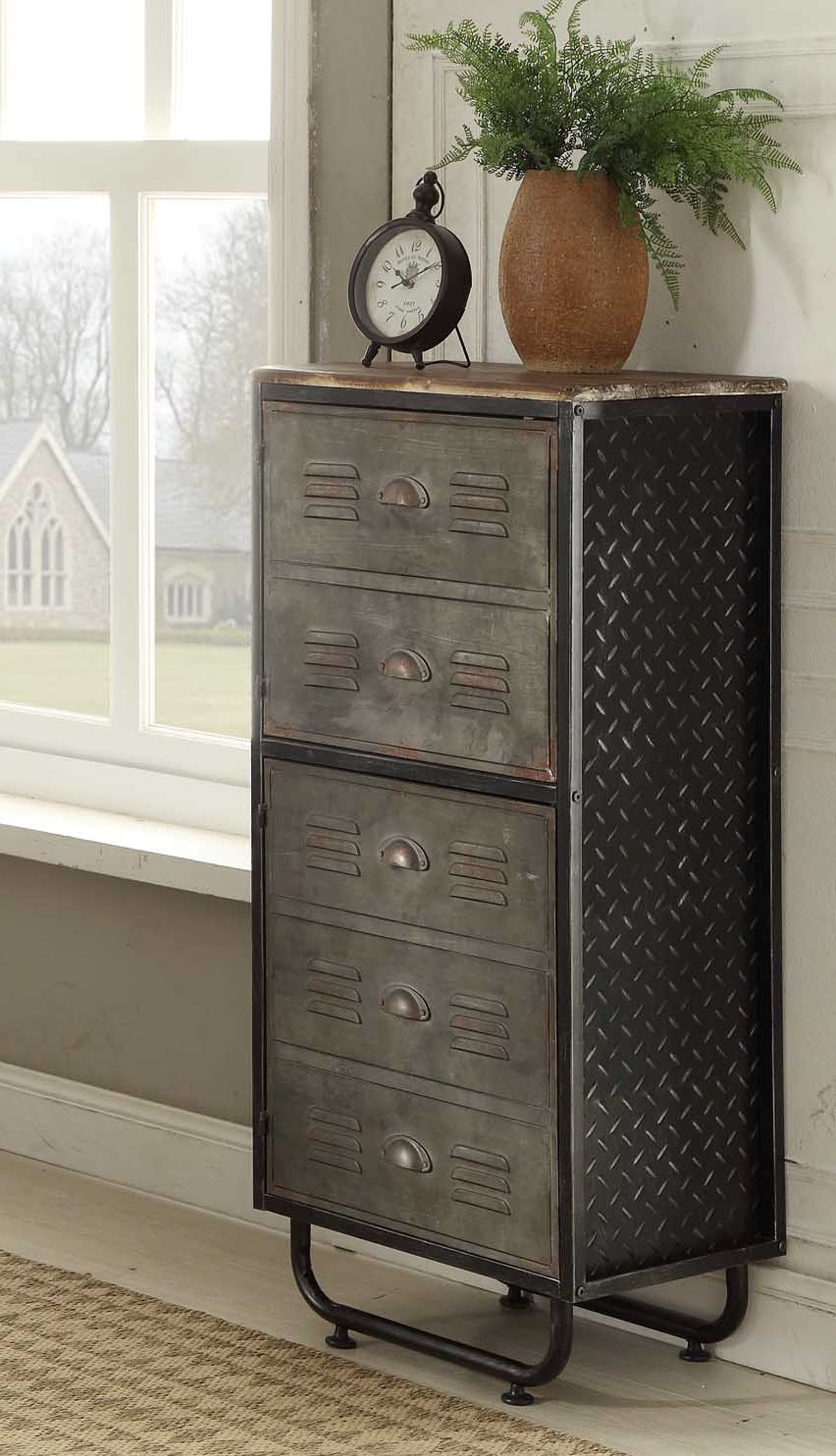 Locker Collection 2 Door Bookcase Black/Grey 140209 eBay