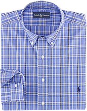 Blue & white Houndstooth checks 