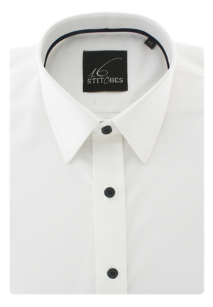 White Superfine Herringbone