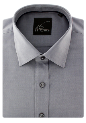 Grey Structured Basket Weave 