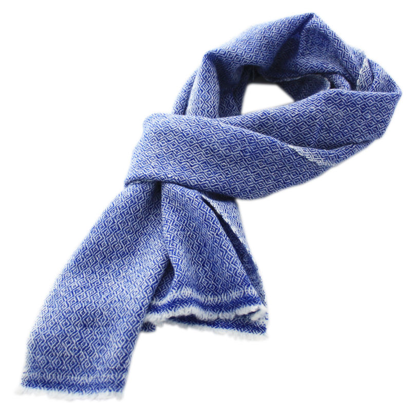 Home Scarves Navy Blue Cashmere Scarf