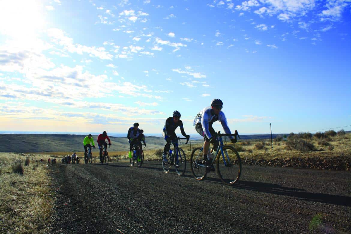 riding motorcycle on gravel