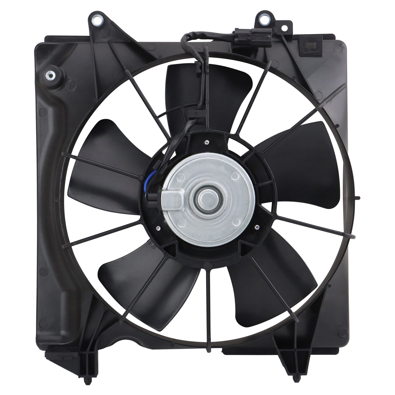 TRQ A/C Condenser Cooling Fan Assembly Compatible with 2016-2022 Honda HR-V HO3113139