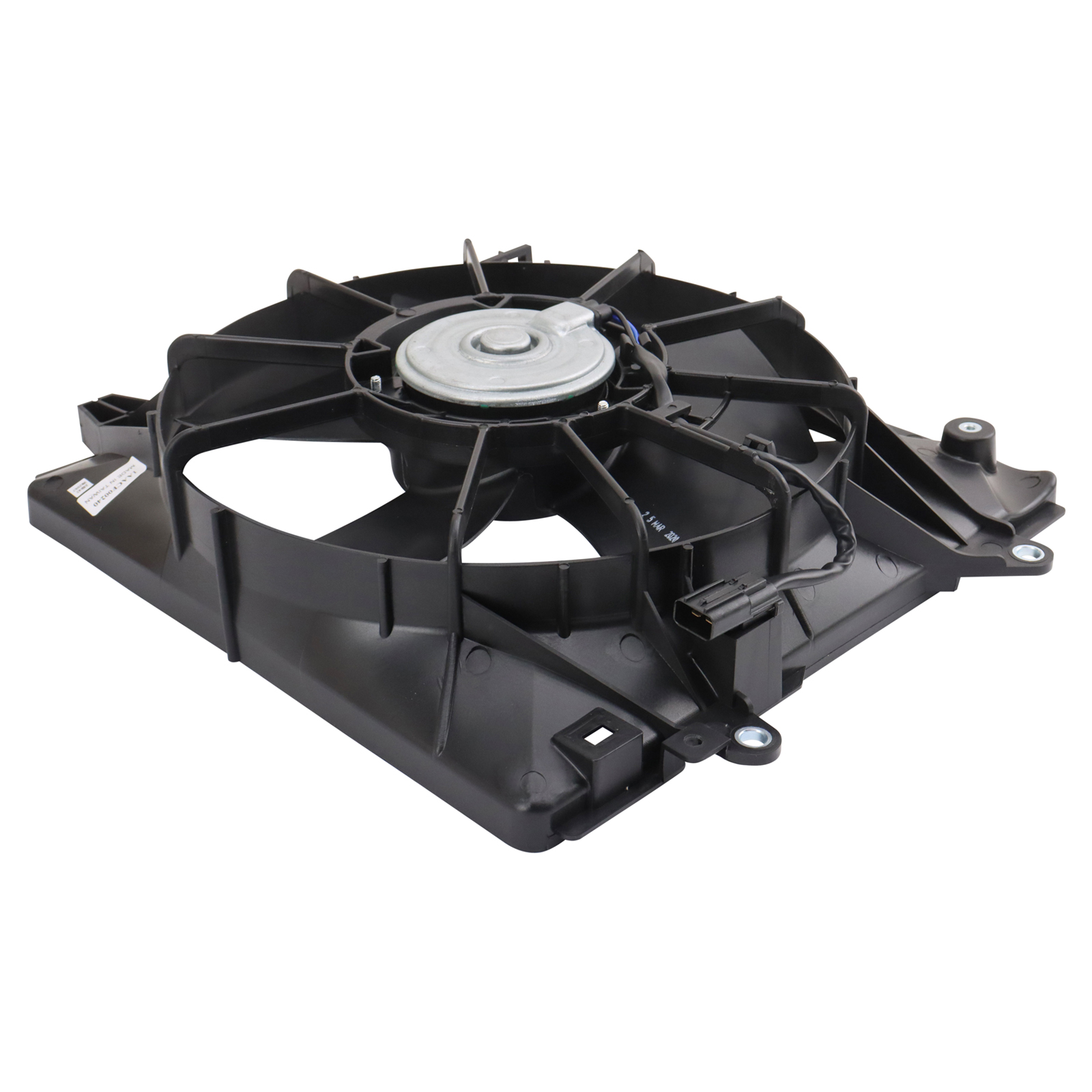 TRQ A/C Condenser Cooling Fan Assembly Compatible with 2016-2022 Honda HR-V HO3113139