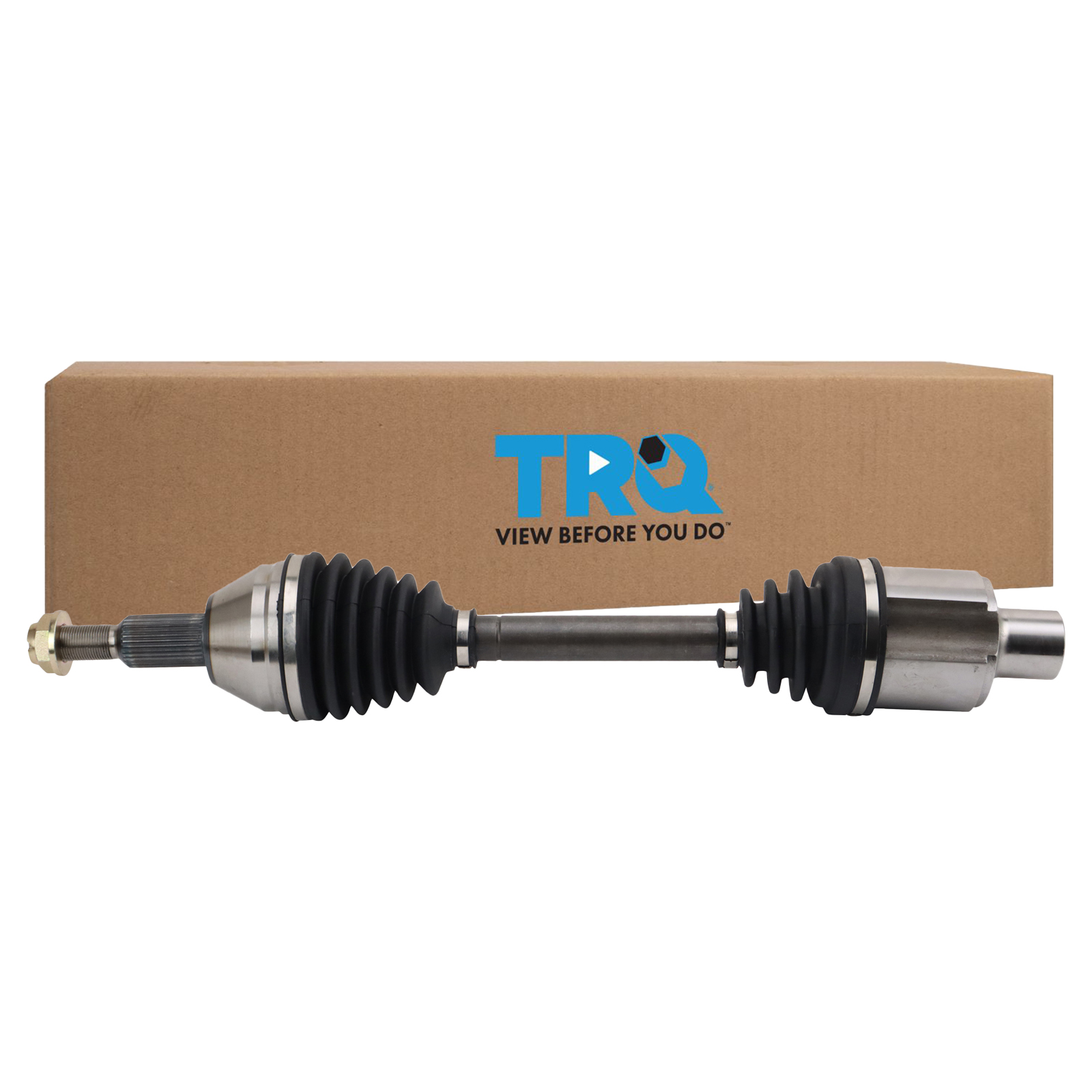 TRQ Front Passenger Side CV Axle Assembly Compatible with 11-20 Dodge Grand Caravan 11-16 Chrysler Town and Country 12-15 Ram Cargo Van 11-14 Volkswagen Routan